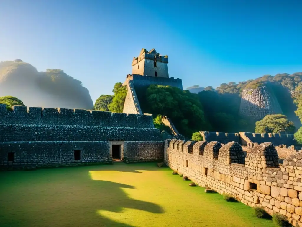 La majestuosa arquitectura de los reinos en el sur de África se destaca en las ruinas de Great Zimbabwe, con su torre cónica contra el cielo azul