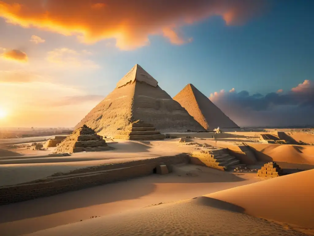 La majestuosa esfinge de Giza al atardecer en África, símbolo de liderazgo en el Antiguo Egipto