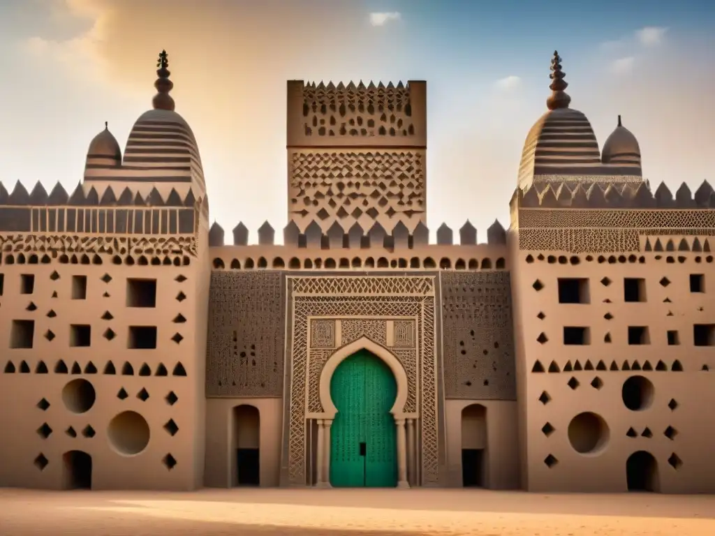 La majestuosa influencia extranjera en el arte y arquitectura africanos se refleja en la Gran Mezquita de Djenné, Mali