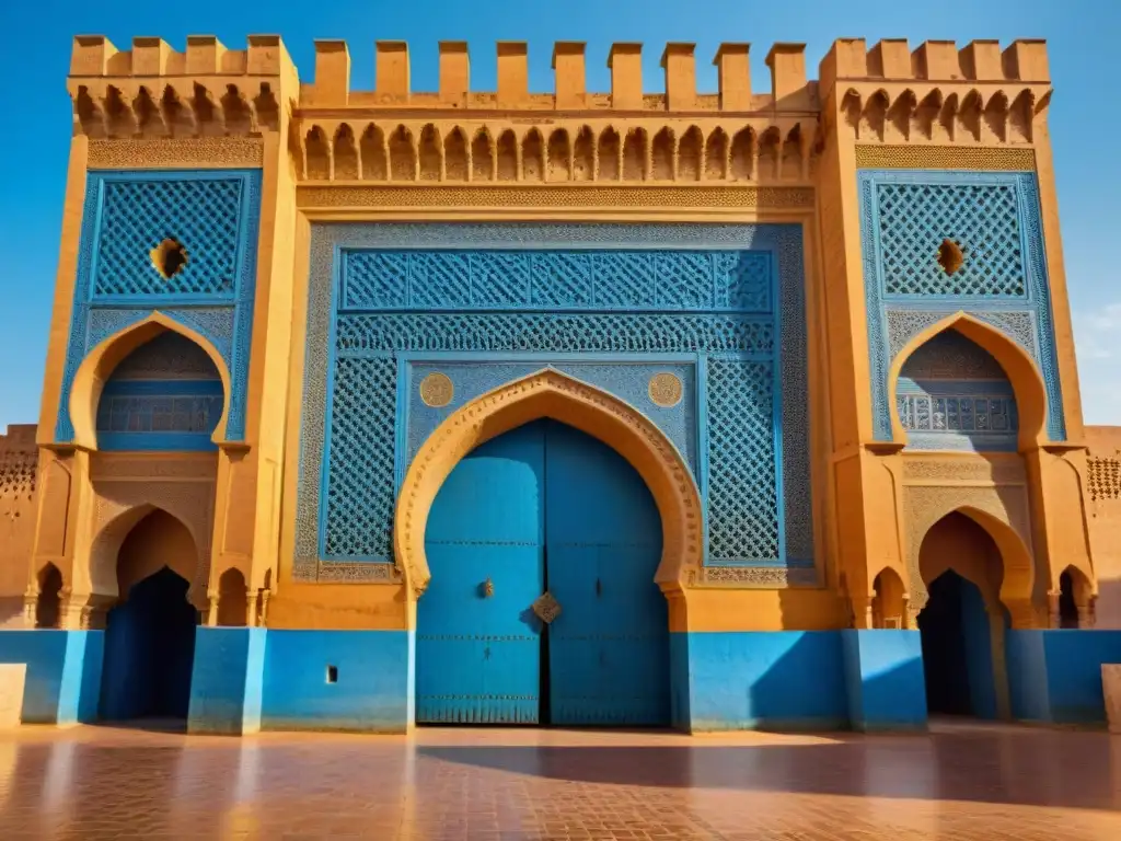 Majestuosa puerta Bab Mansour en Meknès resalta la historia del Imperio Alauita entre intrincados detalles arquitectónicos