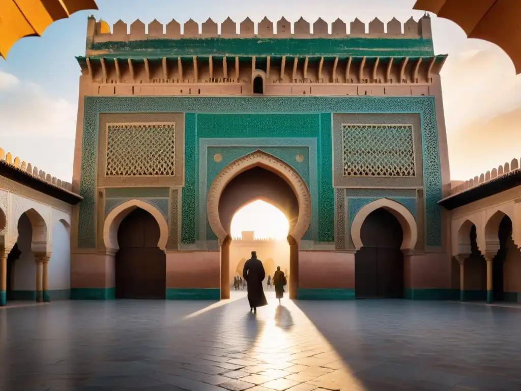 La majestuosa puerta Bab Mansour en Meknès, Marruecos, muestra la historia y belleza del Imperio Alauita