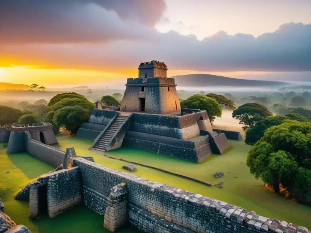 La majestuosidad de las Ruinas de Gran Zimbabue al atardecer, con su torre icónica destacando