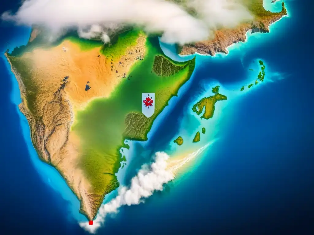 Mapa detallado mostrando estrategias políticas sultanes África Oriente con rutas comerciales y puertos clave