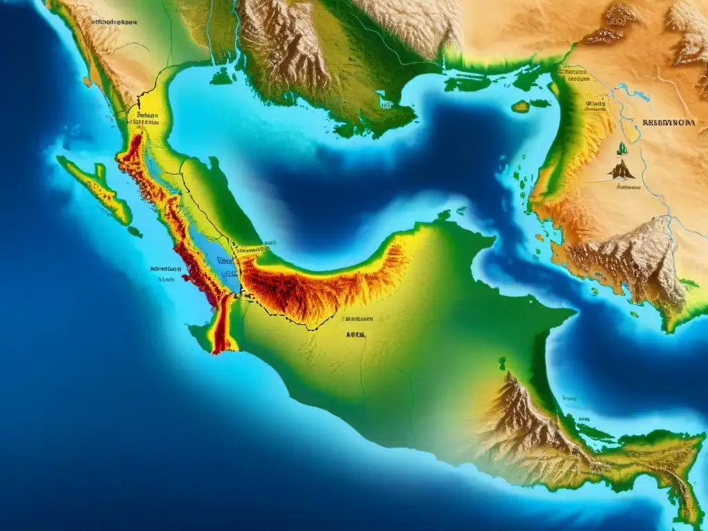 Mapa detallado del Reino de Aksum con colores vivos resaltando su expansión territorial y rutas comerciales