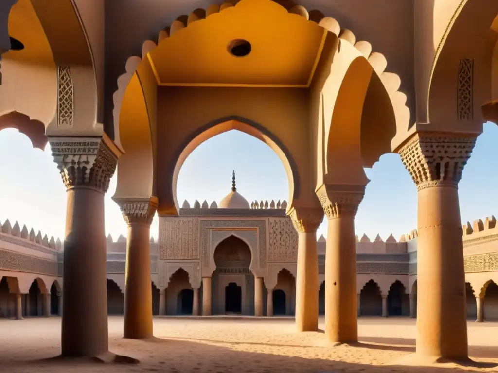 Maravillosa arquitectura precolonial de civilizaciones africanas en la Gran Mezquita de Djenné, Mali