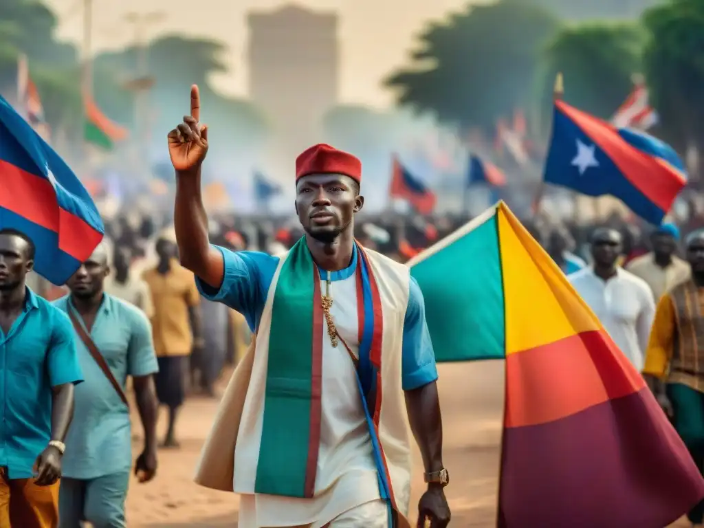 Marcha de activistas gambianos en busca de libertad y progreso, reflejando la influencia de Gambia en África