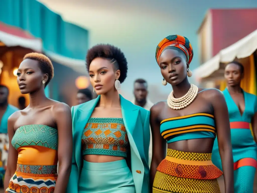 Moda sostenible: diseñadores africanos crean prendas coloridas en bullicioso mercado africano