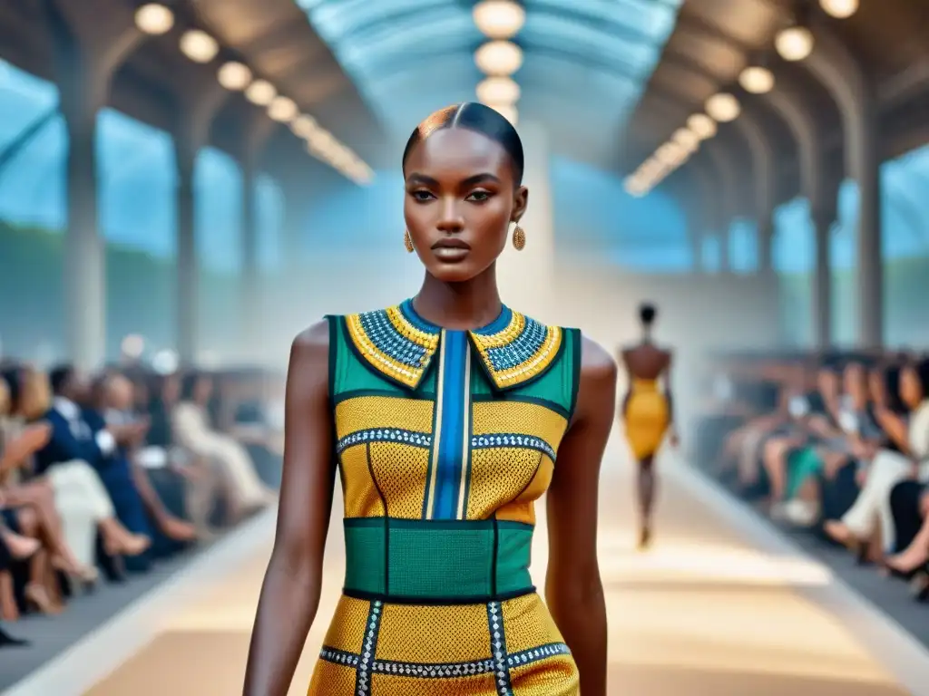 Modelos africanas deslumbran en desfile de moda en París con elegancia y estilo, reflejando historias de éxito en la industria