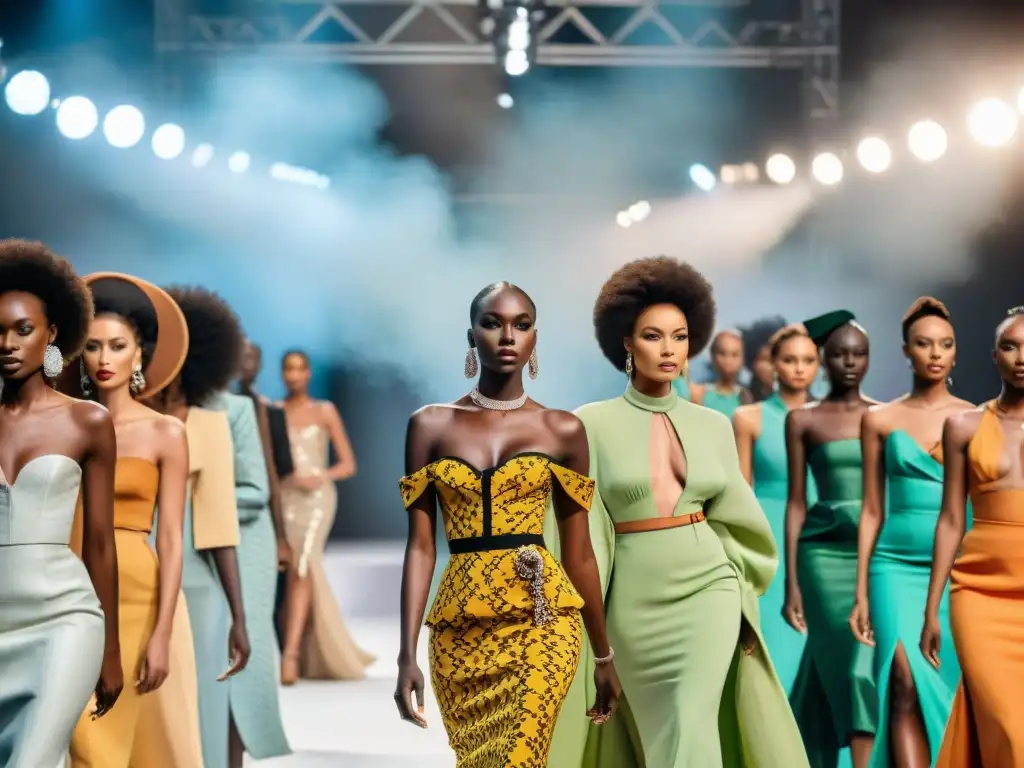 Modelos africanas desfilan con éxito y elegancia en la moda, redefiniendo estándares de belleza