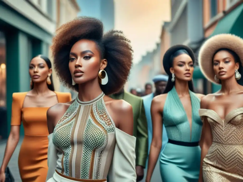 Modelos africanos rompen moldes belleza en la ciudad con moda africana moderna