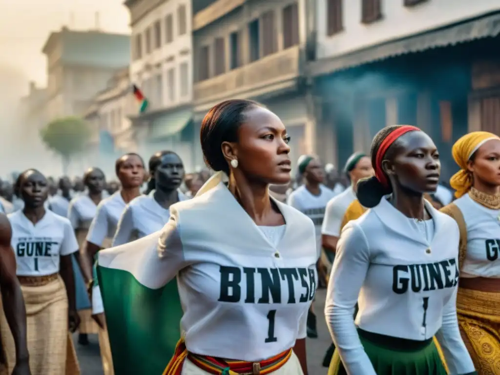 Mujeres guineanas luchan por la independencia en las calles de Guinea Bissau