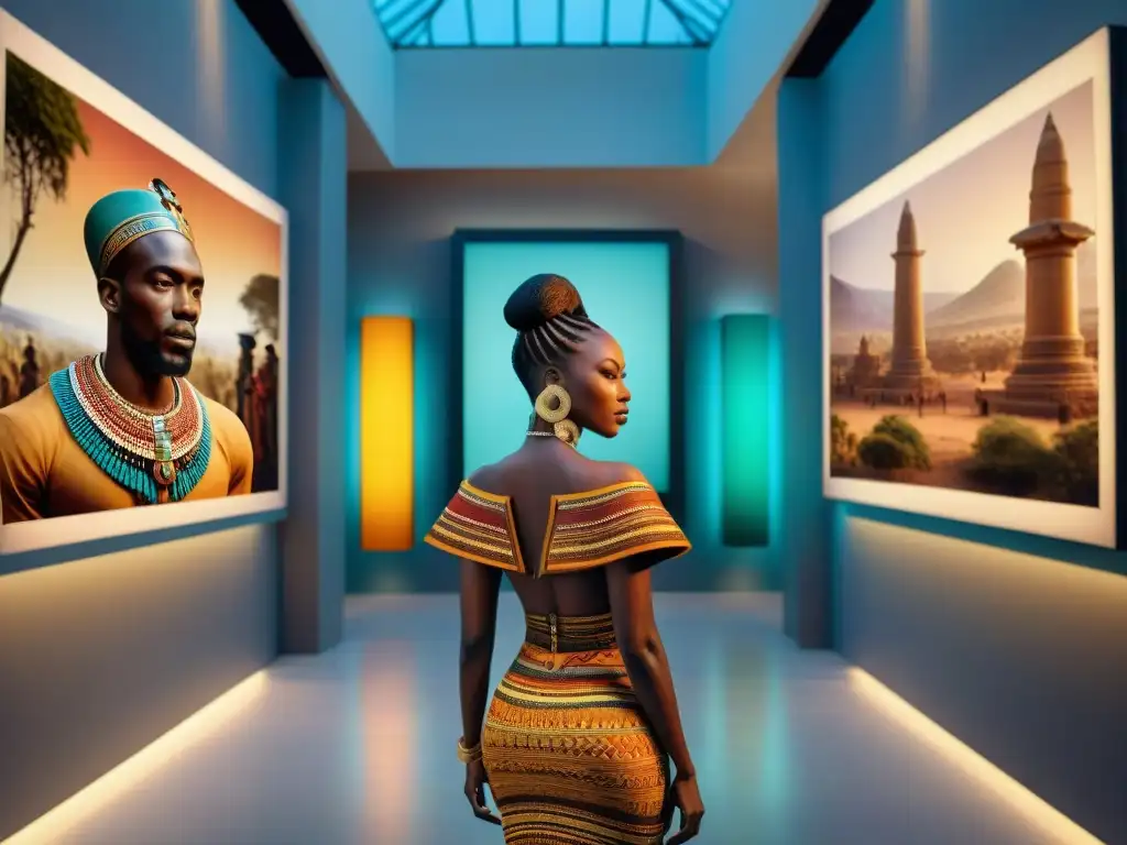 Explorando un museo africano moderno con una fusión de tradición y tecnología