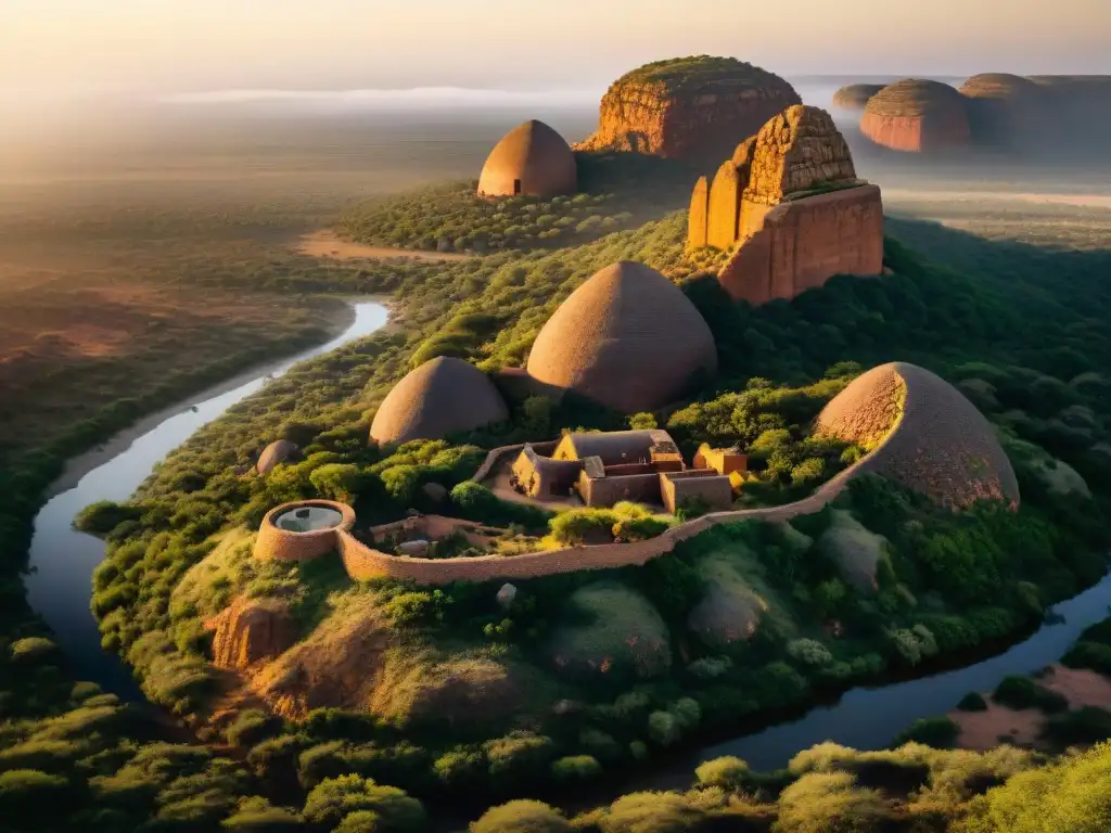 Descubre los orígenes de la civilización Mapungubwe en el sur de África con esta vista aérea al amanecer