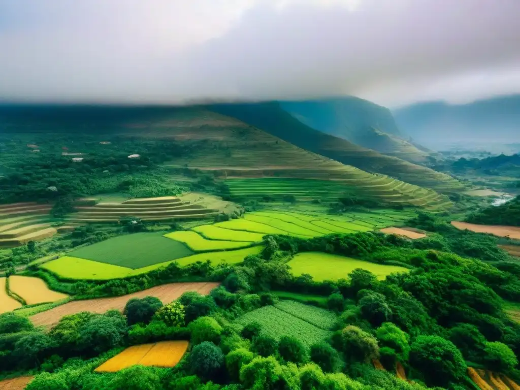 Paisaje Cultural Sukur Nigeria: Terrazas, chozas tradicionales y exuberante vegetación en armonía con la naturaleza