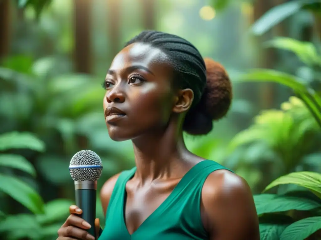 Periodistas reviven historia africana: Toyosi Ogunseye en la selva africana, escuchando los sonidos de la naturaleza con determinación