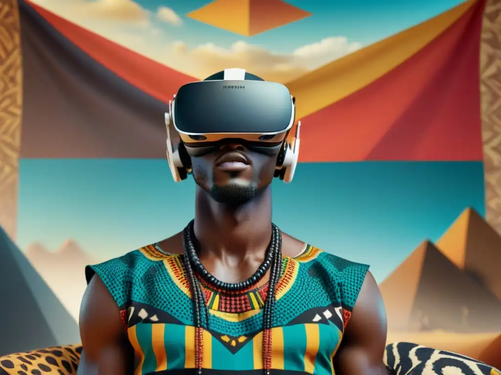 Realidad virtual fusionada con arte africano en apps arte africano virtuales