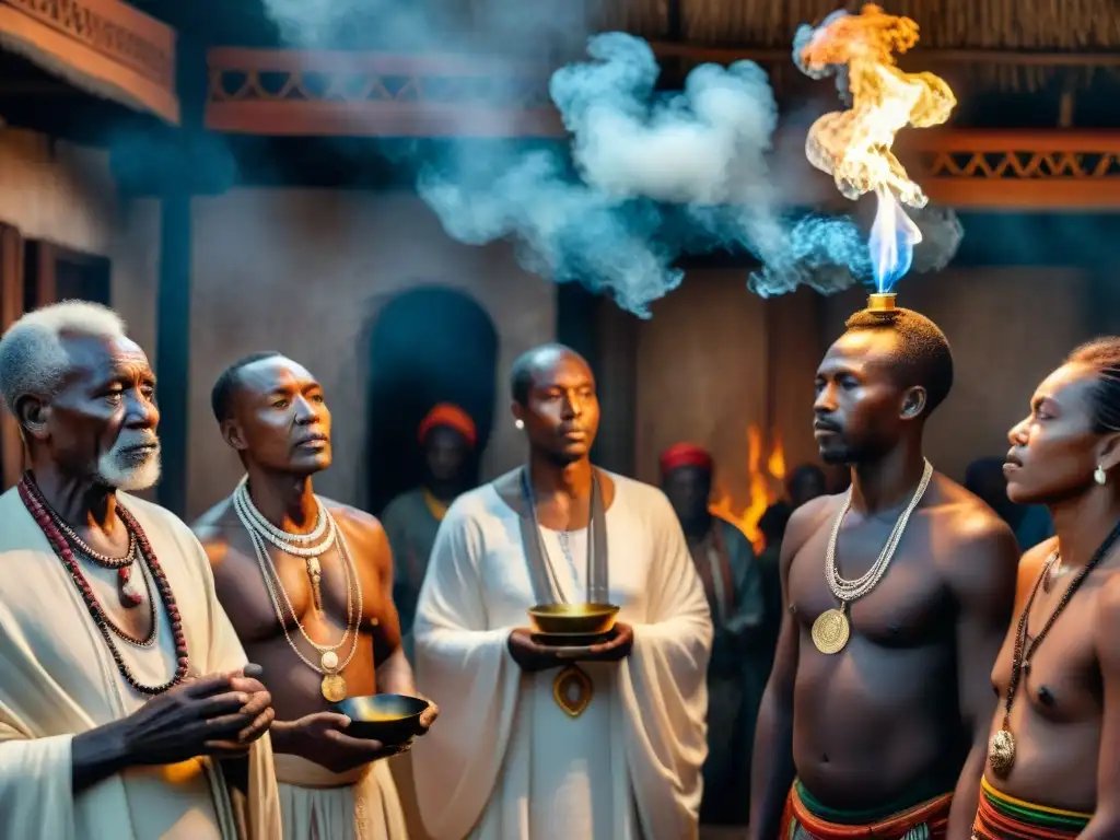 Ritual ancestral africano: sabiduría y poder espiritual Rituales africanos: conexión con ancestros en sagrado ritual de ancianos