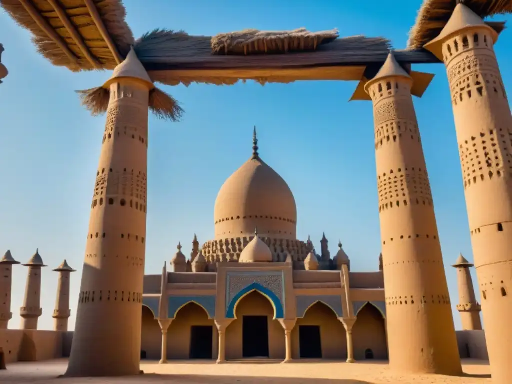 Ruinas de la Gran Mezquita de Djenne, reflejo del Ascenso y caída del imperio Songhai