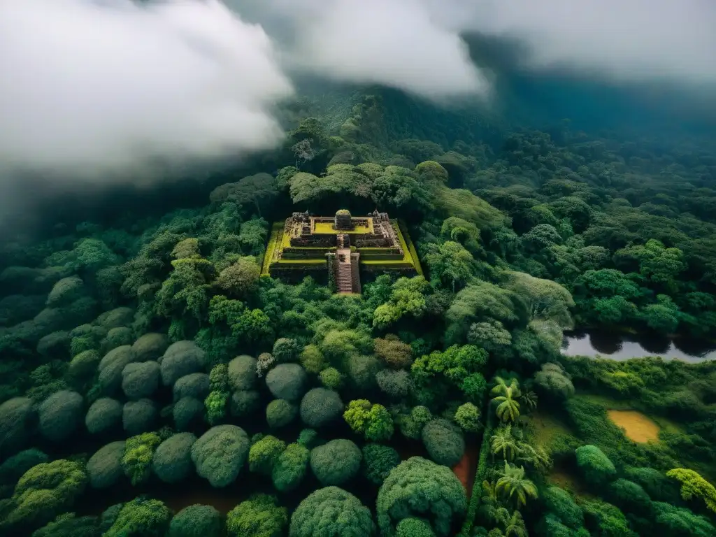 Ruinas ocultas de civilizaciones africanas antiguas emergen en la densa jungla, envueltas en misterio y secretos