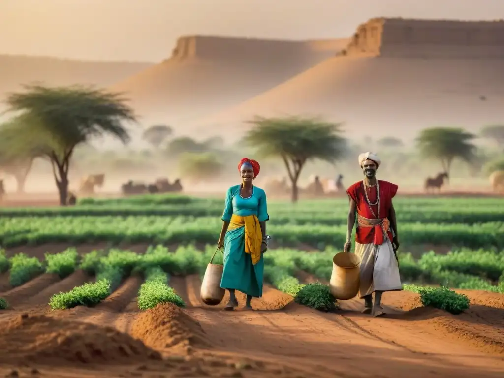 Agricultura Sahel: Innovaciones Tradicionales en acción bajo el sol abrasador