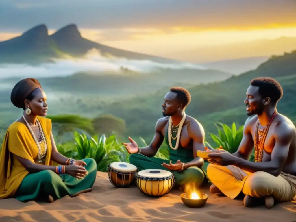 Sesión de música terapéutica africana en la naturaleza: comunidad sanadora con música y tradición