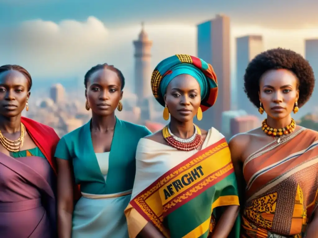 Unidas por la igualdad y la solidaridad, mujeres africanas representan los Movimientos de Mujeres en África con mensajes de empoderamiento