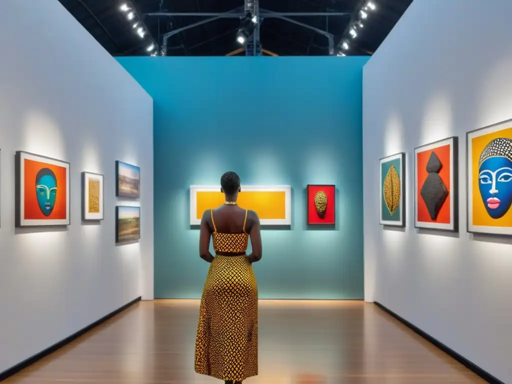 Una vibrante exposición de arte africano en tiempos de cambio, con obras que fusionan símbolos tradicionales y técnicas modernas