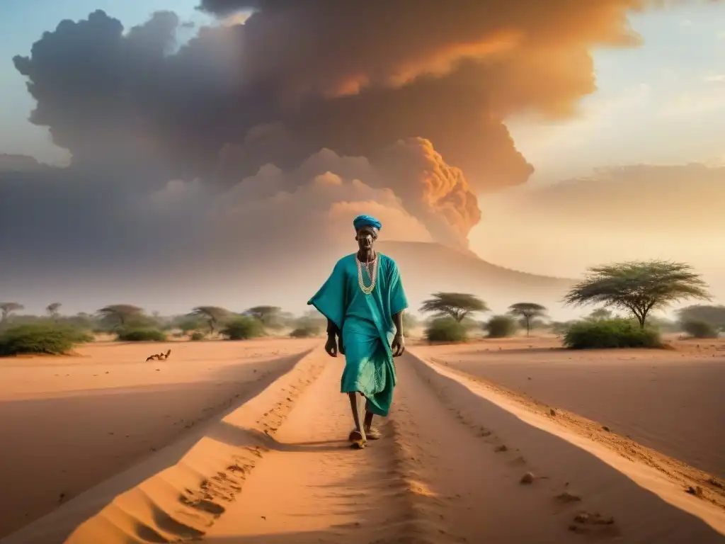 Vibrante imagen documental del Sahel con agricultores locales desafiando la esclavitud, reflejando resiliencia y lucha