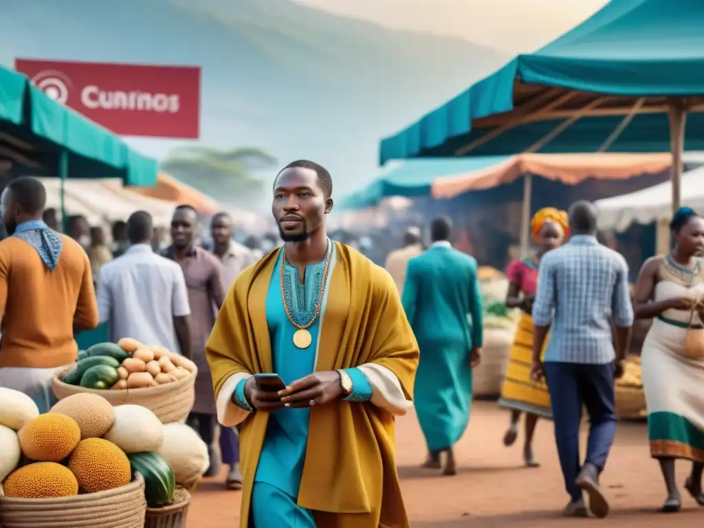 Vibrante mercado africano: criptomonedas luchan contra la pobreza en África con tecnología y tradición