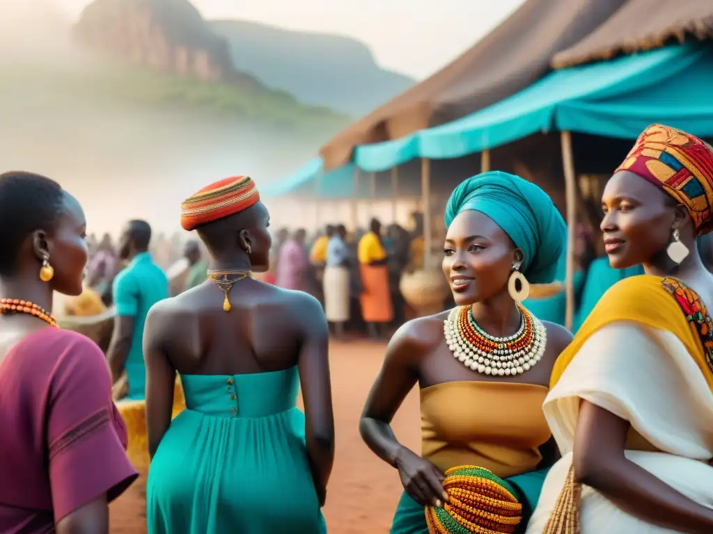 Un vibrante mercado africano: intercambios culturales en África recientes