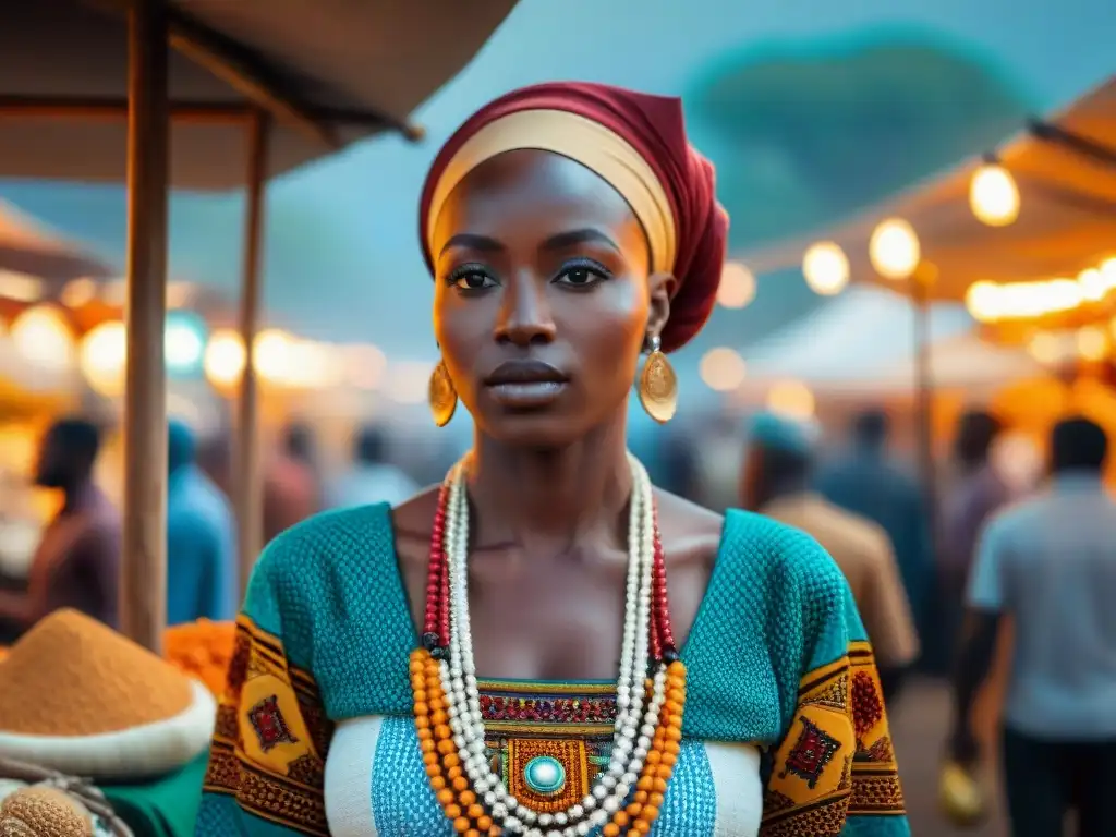 Vibrante mercado africano fusiona moda islámica y tendencias globales en colores y estilos diversos