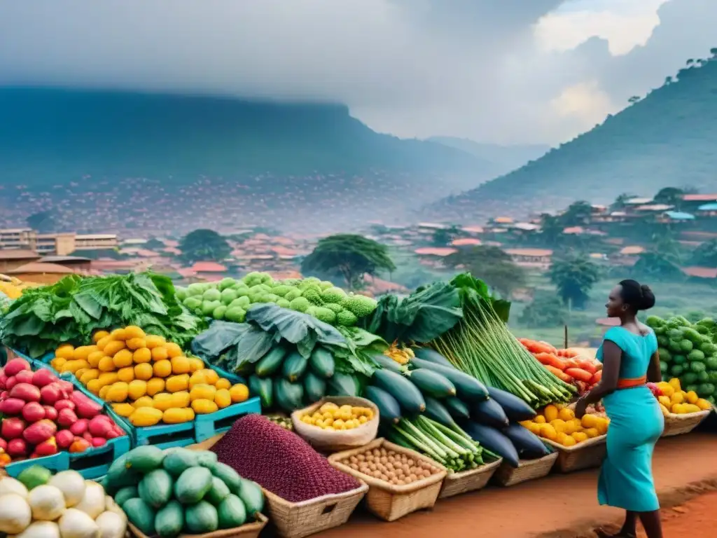 Un vibrante mercado callejero en Kampala, Uganda, entre tradición y modernidad