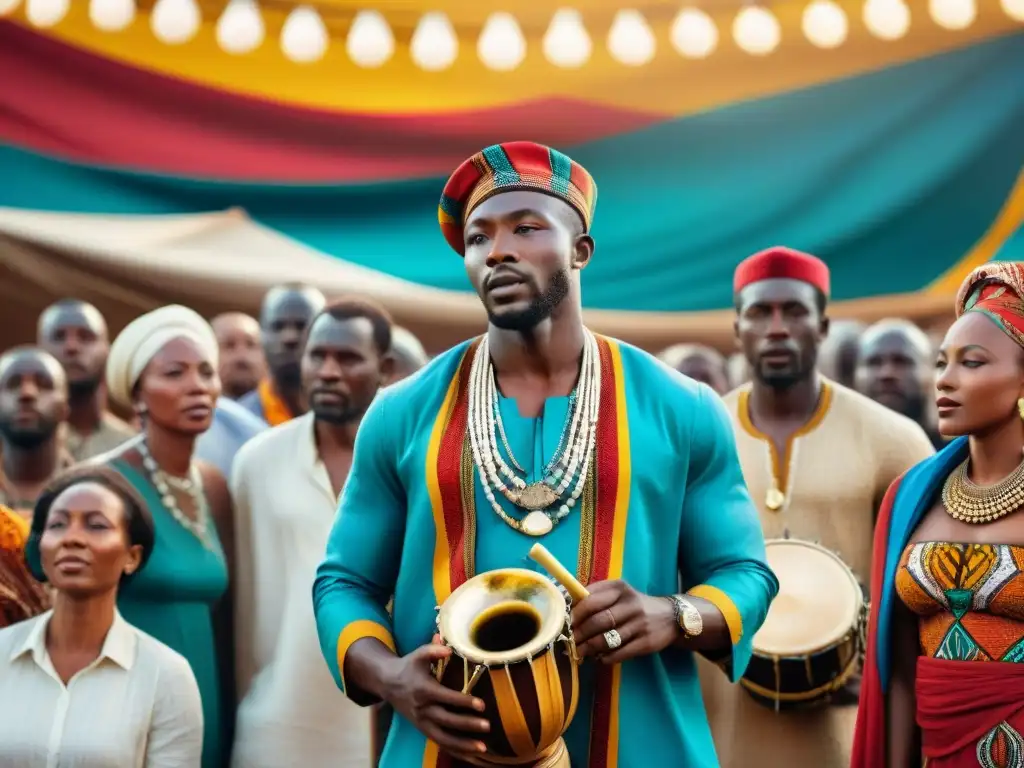 Un vibrante mercado musical en África refleja la interacción entre tradición y globalización