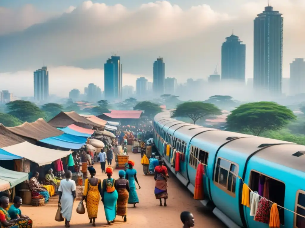 Vida urbana en África: tradición y modernidad en las bulliciosas calles de la ciudad