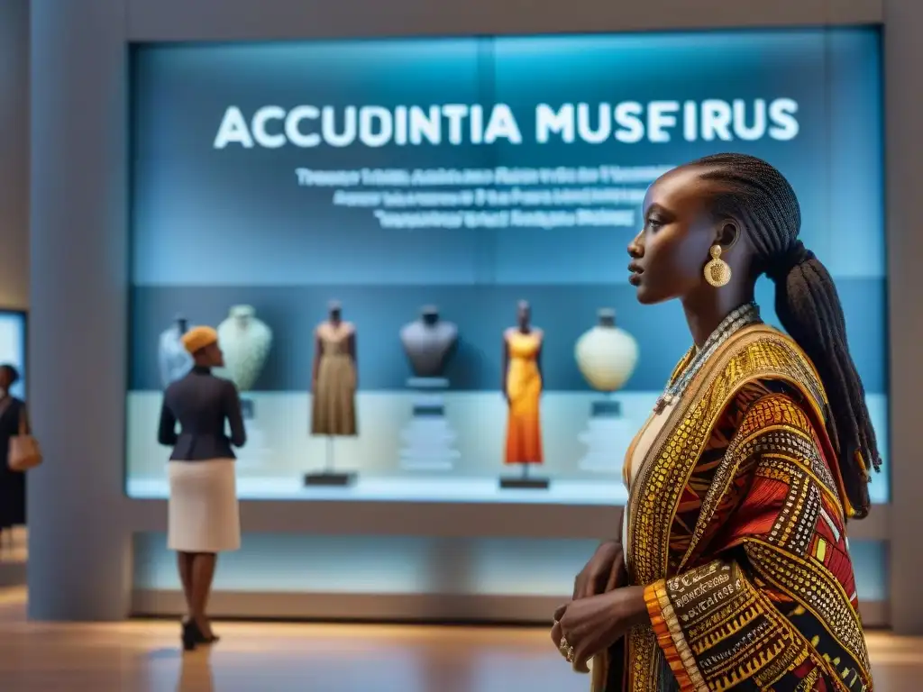 Visitantes exploran arte africano en museo moderno